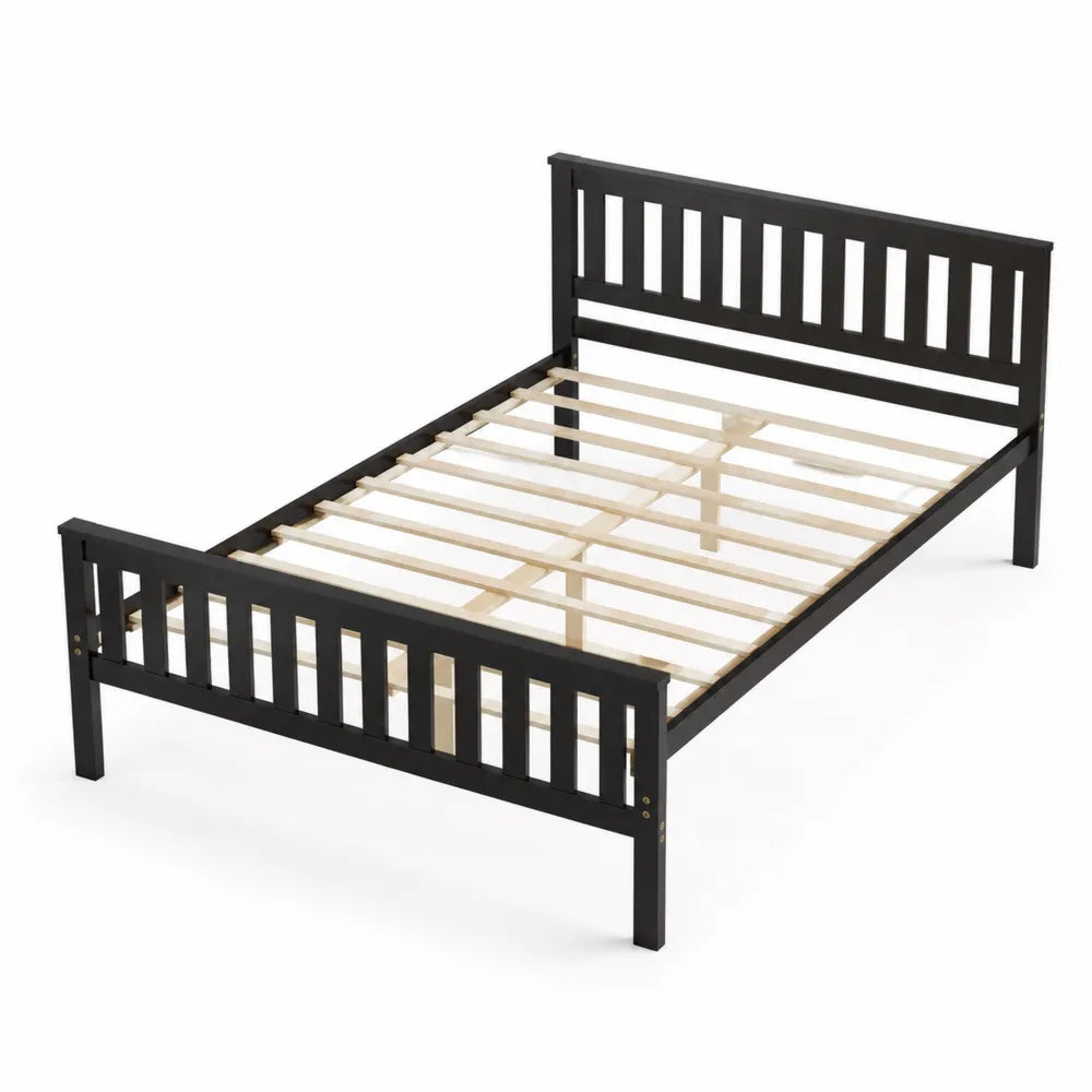 Letto singolo in legno con doghe in betulla 200x90 cm